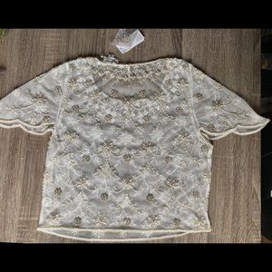 NWT $275 BHLDN Wedding Moyna Couture Elianne TOP M